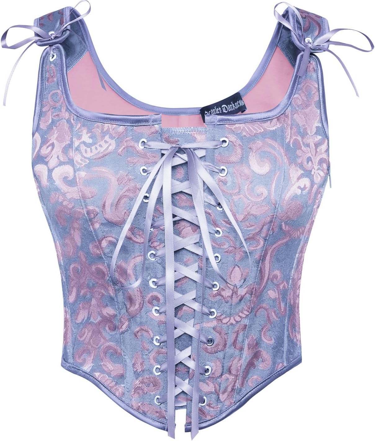 Scarlet Darkness Women Renaissance Corset Pirate Bustier Top Bodice Bodyshaper