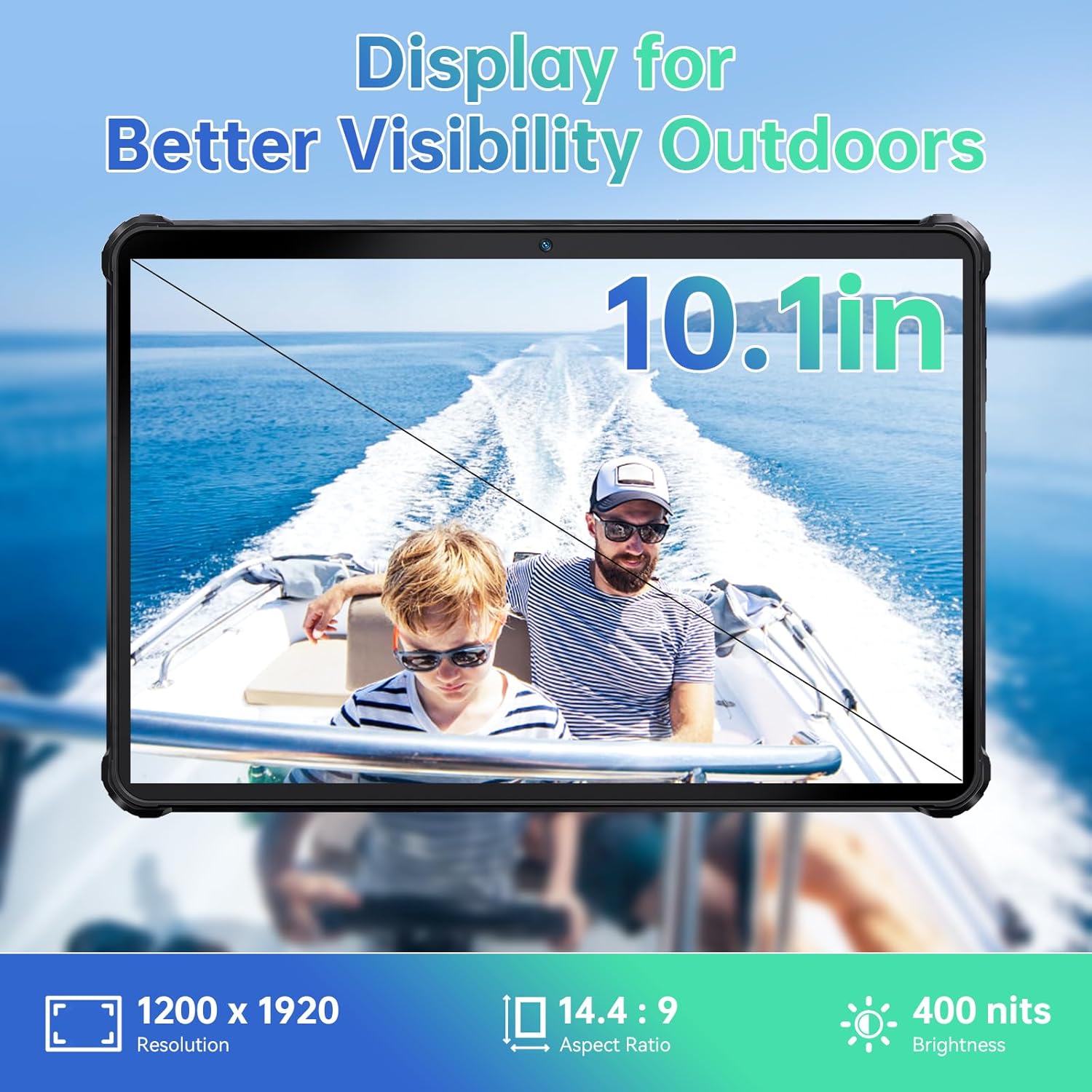 OUKITEL RT6 Android 13 Tablet Rugged, 20000mAh Batteria(33W) Rugged Tablet 10,1 Pollici FHD+,14GB+256GB(TF 1TB),IP68/IP69K Impermeabile,Octa-Core,16MP+16MP, Dual 4G LTE/5G WiFi/OTG/GPS/Face ID-Arancia