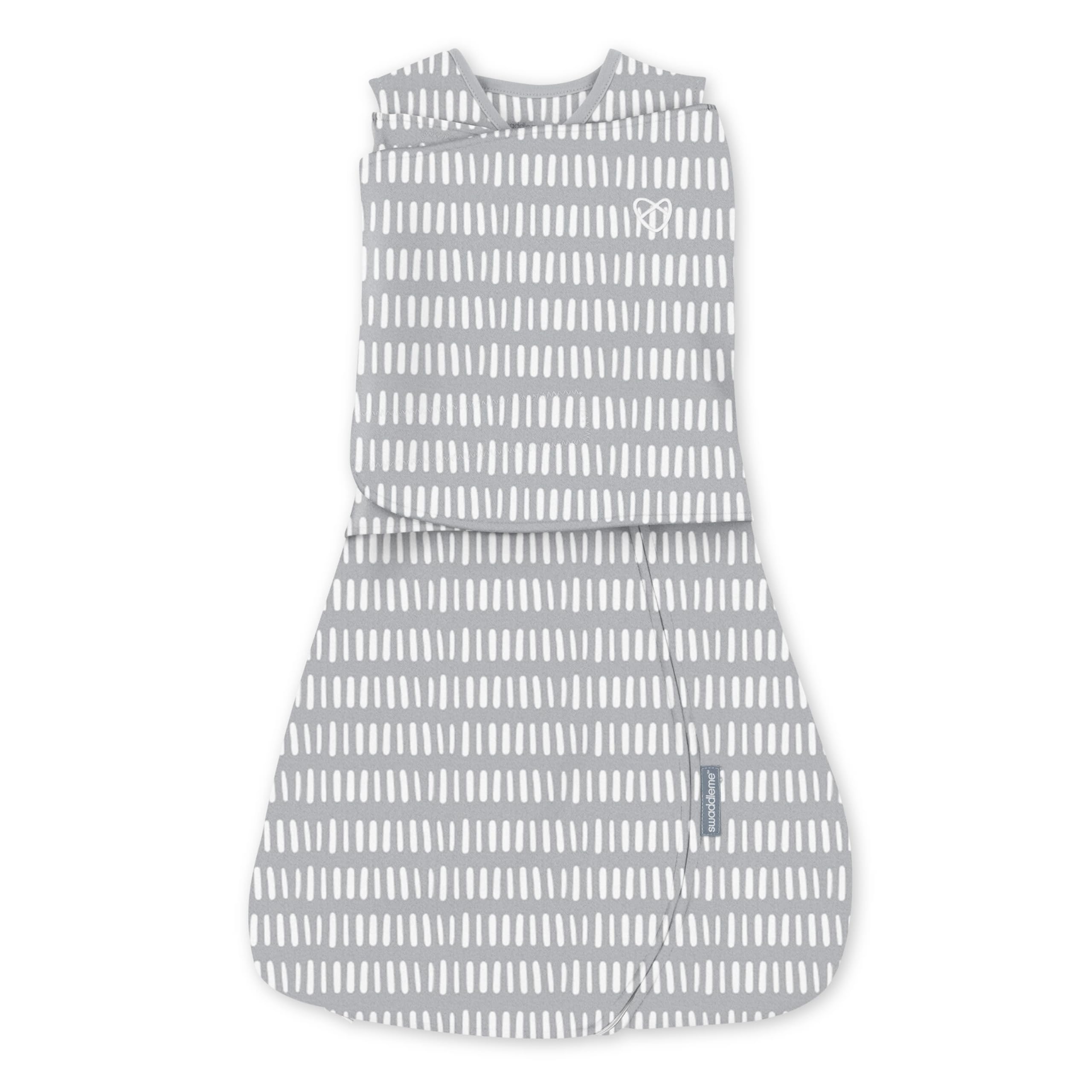 Ingenuity SwaddleMe, Fascia apribile Arms Free, taglia 3-6 mesi, 6-8 kg, confezione da 1, TOG 0,5 - Dashed Lines