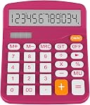 Helect Calculator, Standard Function Desktop Calculator (Black)