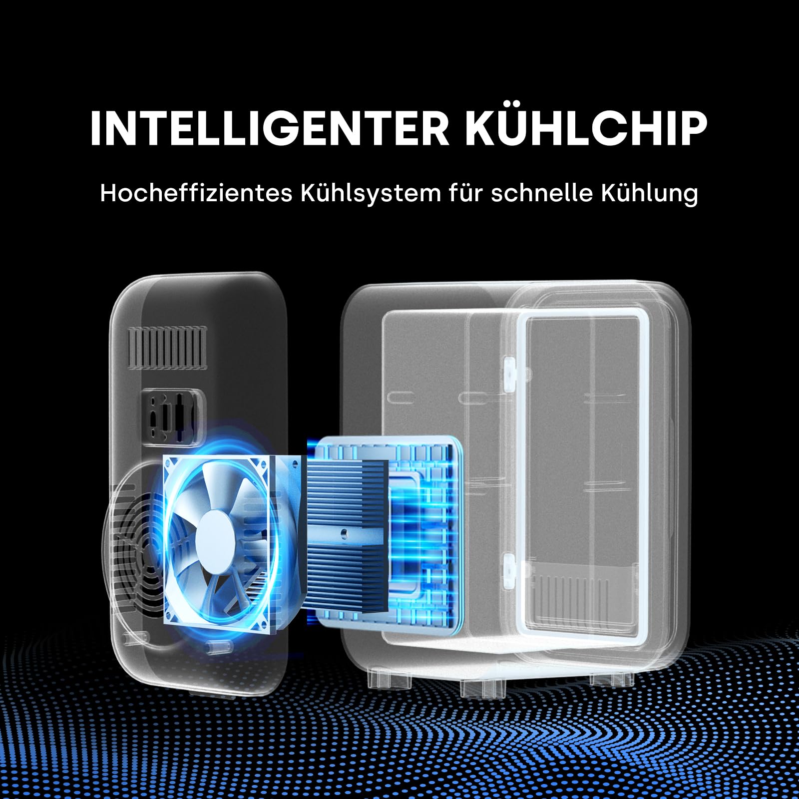 Enventor Mini-Kühlschrank 6L, mit Dimmbarem LED-Lichtspiegel, Weiß | Kosmetik Kühlschrank, Kühler & Wärmer, AC+12V DC für Schlafzimmer, Zuhause, Auto/Hautpflege und Lebensmittel