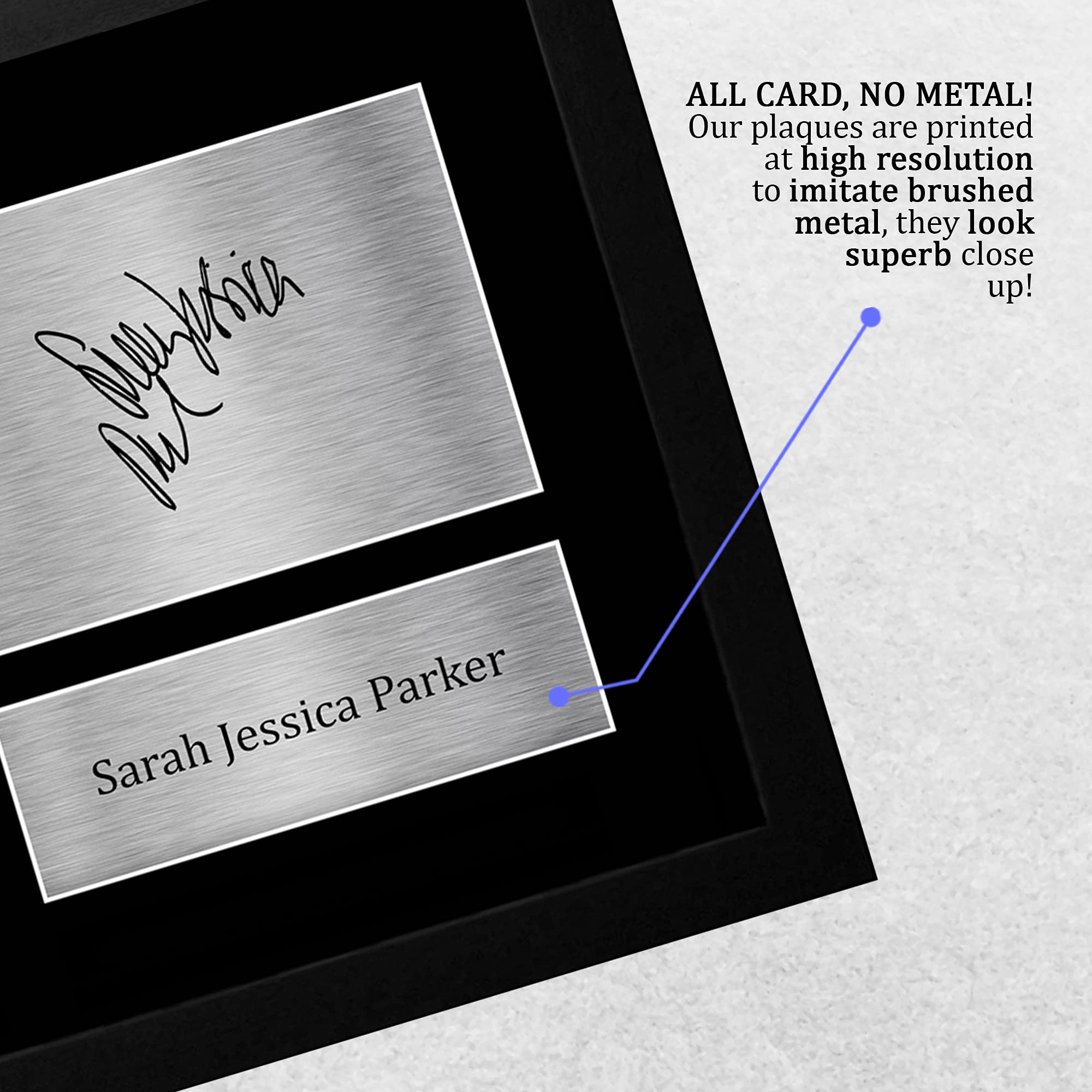 HWC Trading FR A4 Sarah Jessica Parker Sex and the City - A4 Framed Regali Stampati Autografo Firmato Immagine Per Gli Appassionati Di Show Televisivo