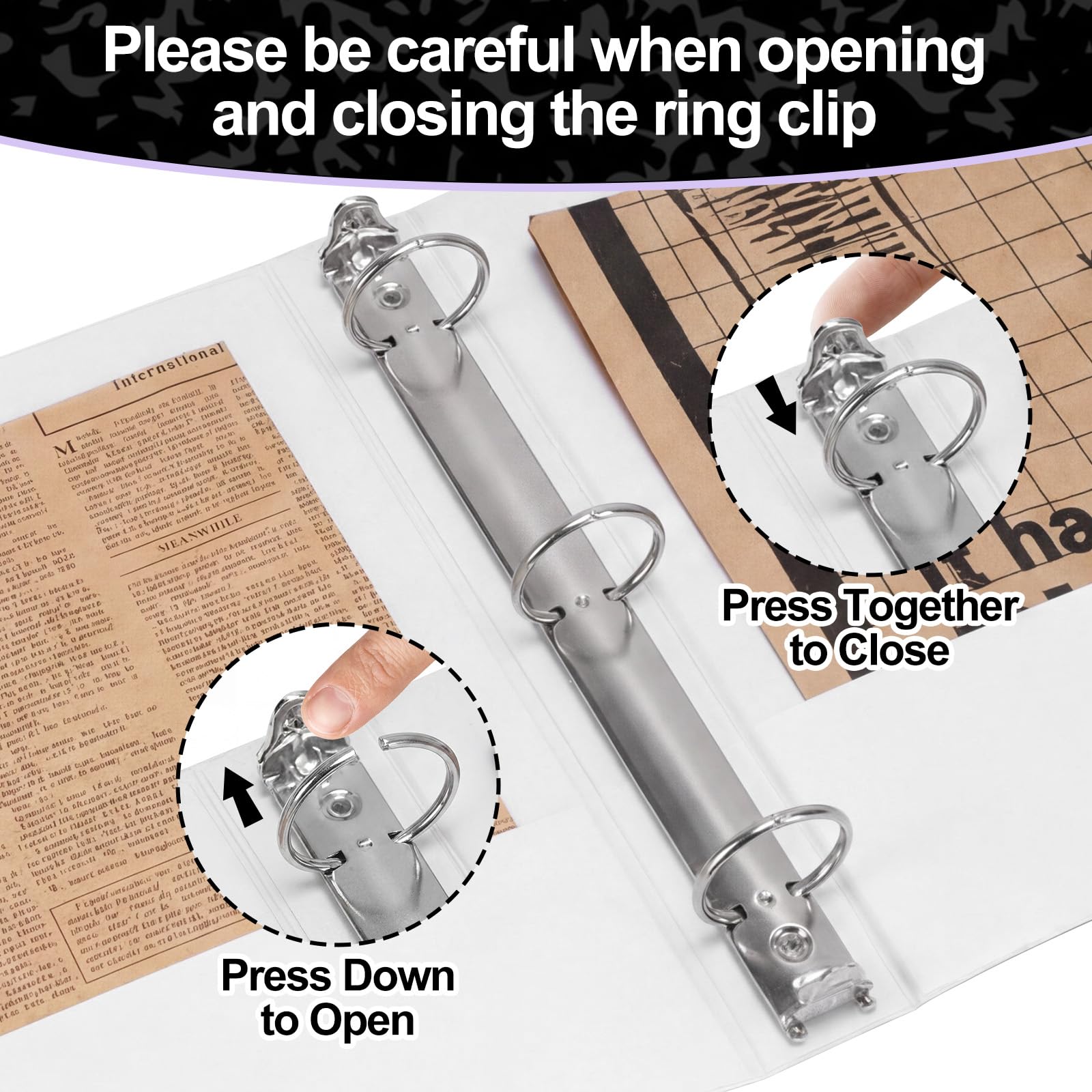 ReliThick 6 raccoglitori a 3 anelli da 2,5 cm, per insegnanti, contiene 175 fogli, adatto per carta da 21 x 28 cm, per rientro a scuola, classe, ufficio, organizzazione domestica