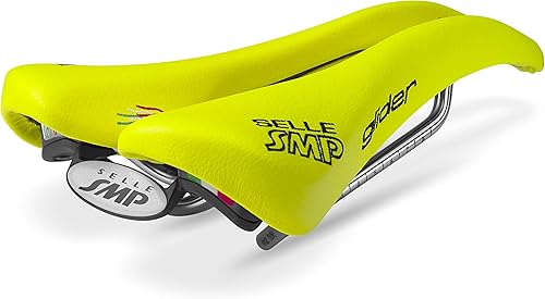 Selle SMP Silla de montar de bicicleta de montaña amarillo fluorescente asiento de bicicleta de montaña de acero