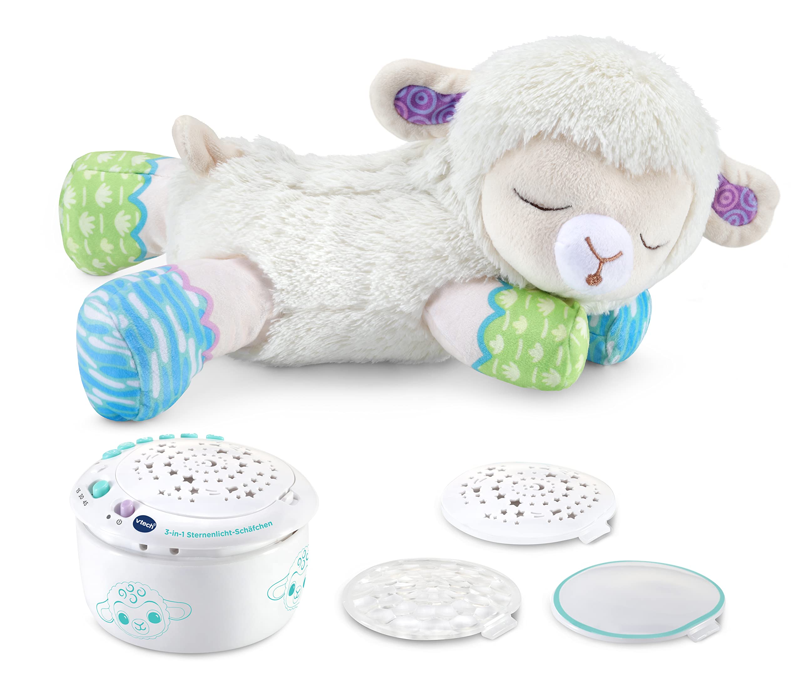 VTech Baby 3-in-1 Sternenlicht-Schäfchen – Einschlafhilfe mit Musik
