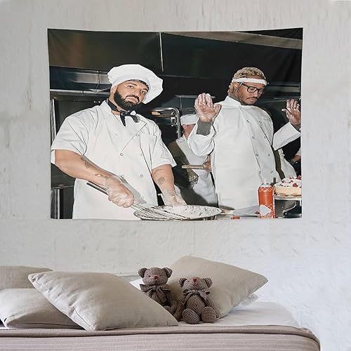 Miniatura 8 de DOBOER Dra%ke and Future Life is Good - Tapiz para dormitorio universitario, sala de estar y dormitorio, decoración del hogar, divertidos tapices de