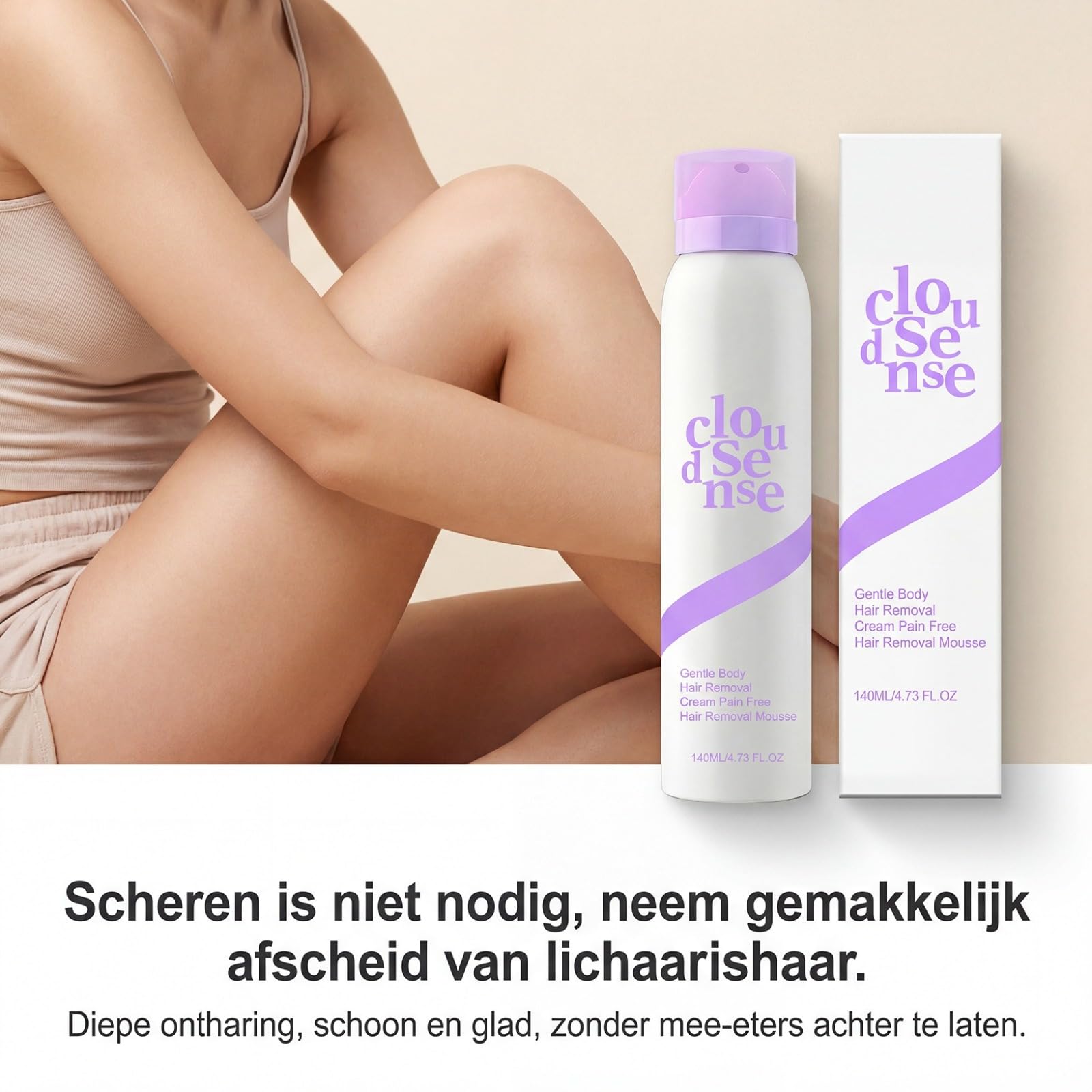 Schiuma depilatoria morbida corpo – crema epilatoria Comfort 140 ml + spatola