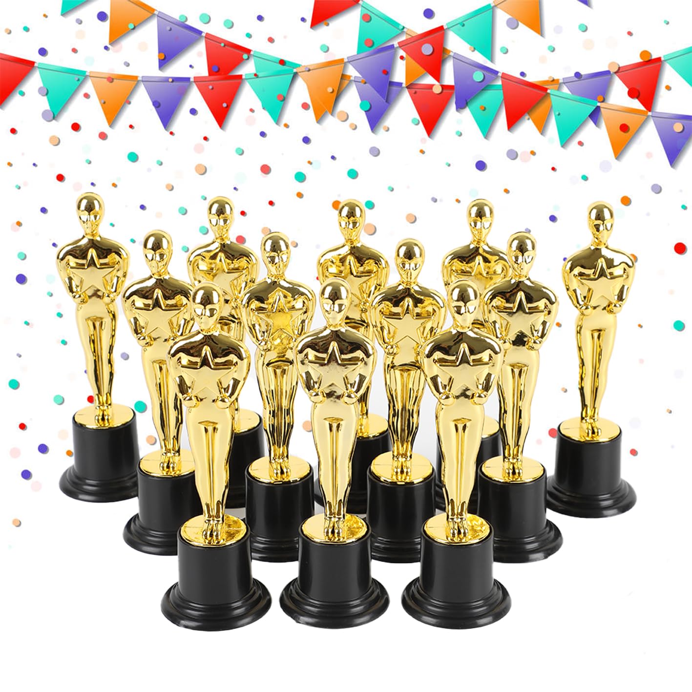 Trophée Football Sport Personnalisable pour Jeux Scolaires Compétitions 12pcs