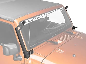 Raxiom 50-Inch LED Light Bar Windshield Mount with Auxiliary Bracket متوافق مع 07-18 Jeep Wrangler JK