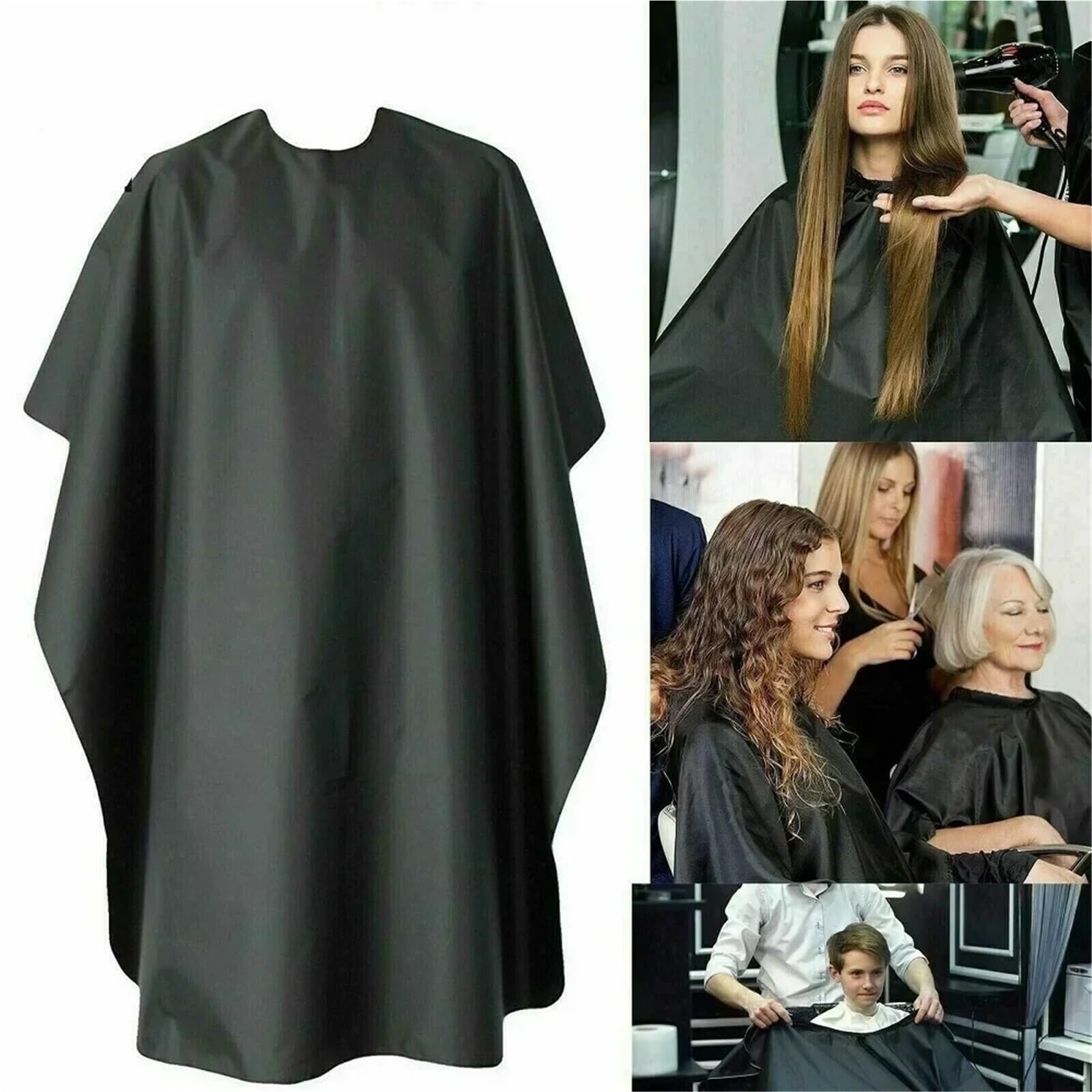 Capa Peluqueria Capa de Corte de Pelo Impermeable, patrón de Corte de Pelo, Capa de peluquería, Delantal de Peluquero, Bata Envolvente, Herramientas, Delantal de Peluquero