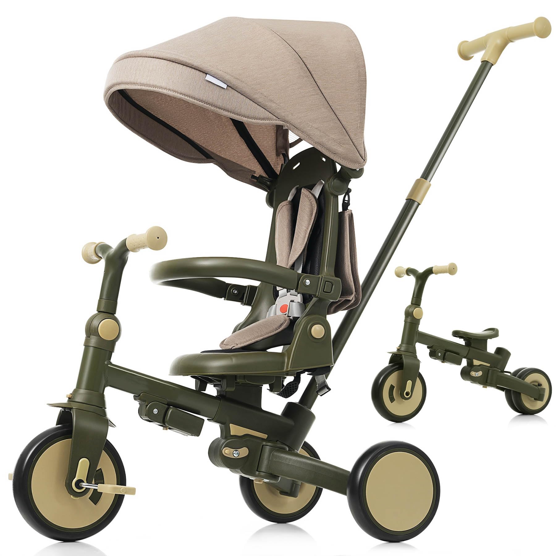 Amazon.com: 7-in-1 Tricycle for Toddlers, Foldable Push Bike with