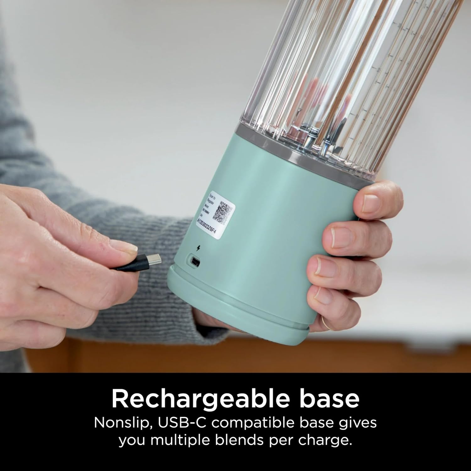 Ninja Blast 16 oz. Personal Portable Blender with Leak Proof Lid and Easy Sip Spout, Perfect for Smoothies, Cordless, USB-C Rechargeable, Dishwasher Safe Parts (Renewed) (Forest Green)