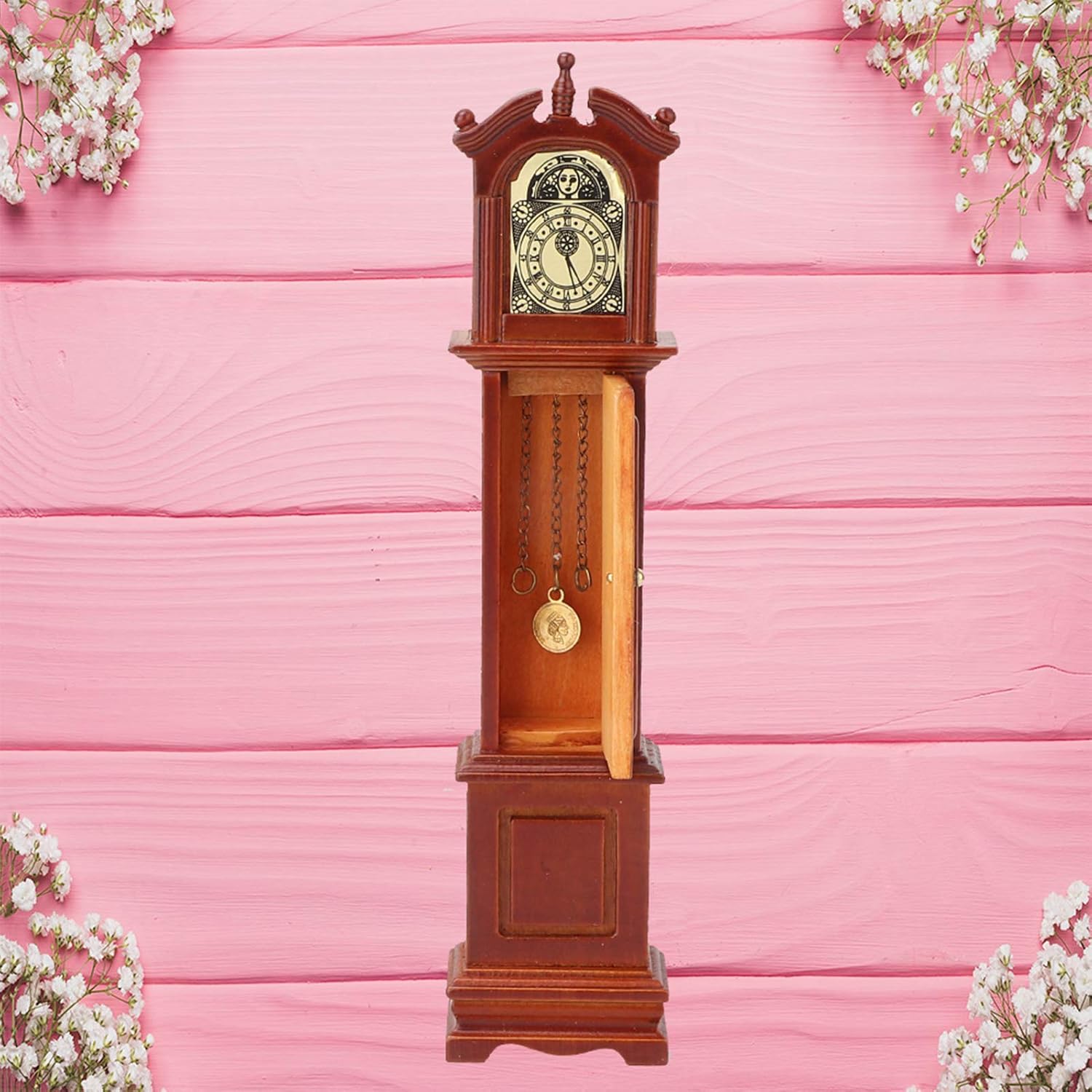 Miniature Doll House Furniture Miniature Floor Clock Doll House Clock