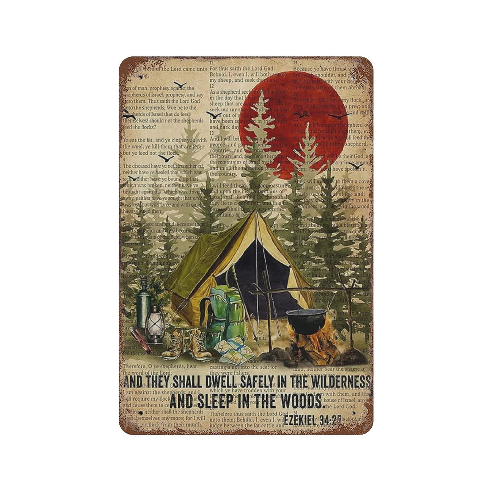 Roadside Inn Retro Metal Iron Painting Tin Sign Wall Decor Poster Vintage Aluminum Plaque 11.8"x15.7"