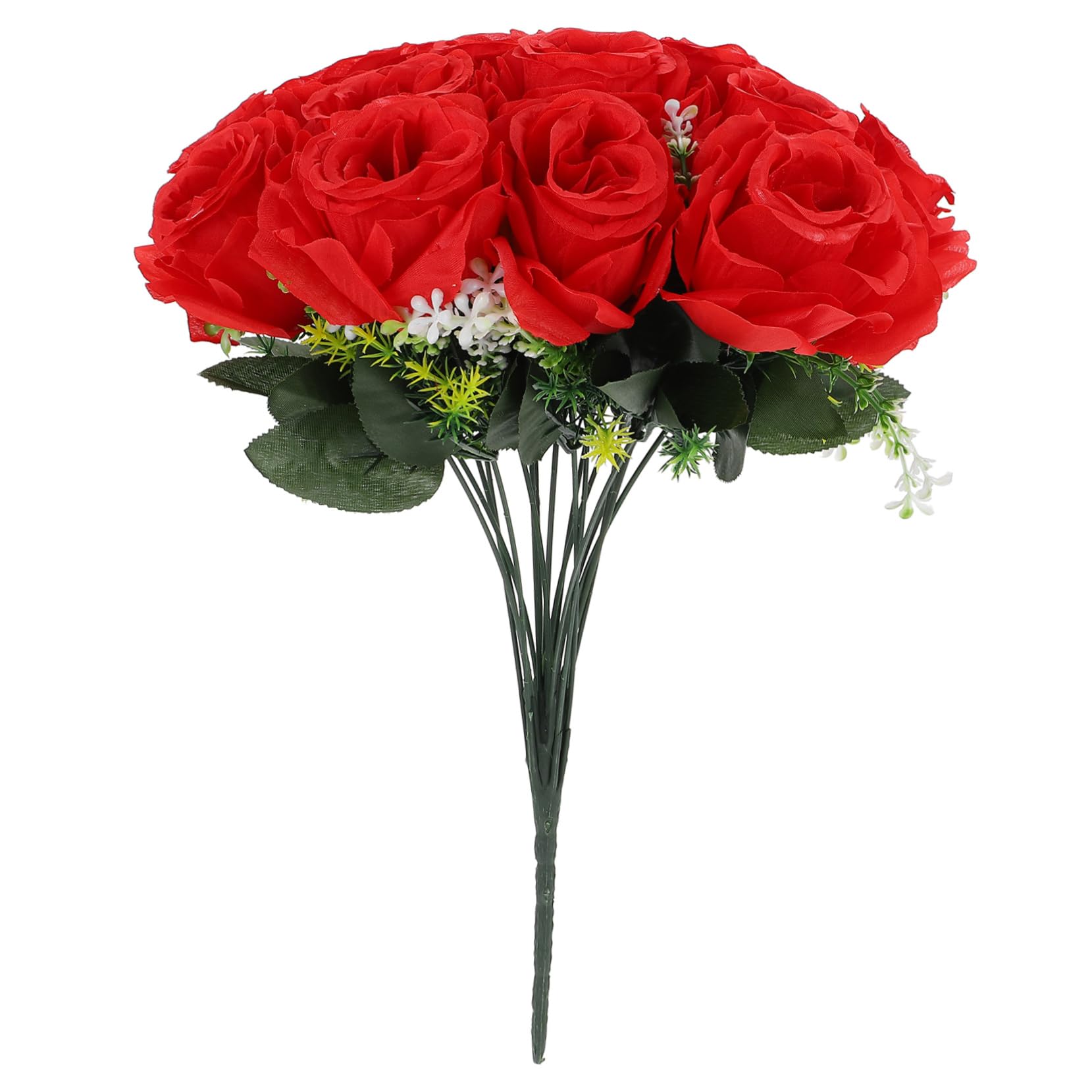 Roses rouges artificielles de cimetière pour fleurir durablement les tombes et cérémonies