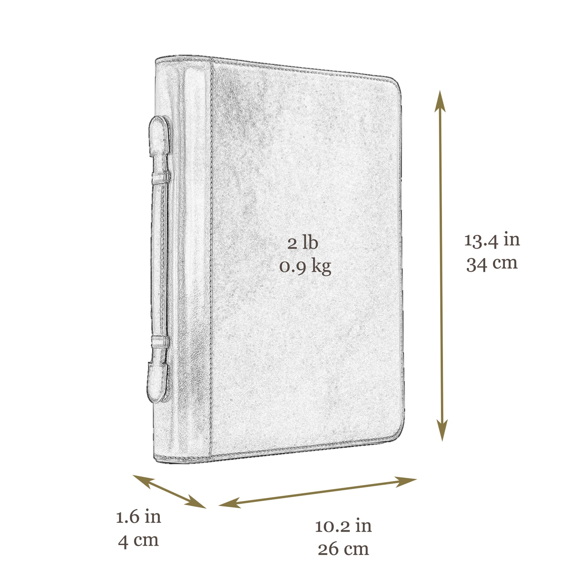 Time Resistance Portfolio in Pelle – Borsa Portadocumenti con Maniglia per il Trasporto – Custodia Formato Tablet