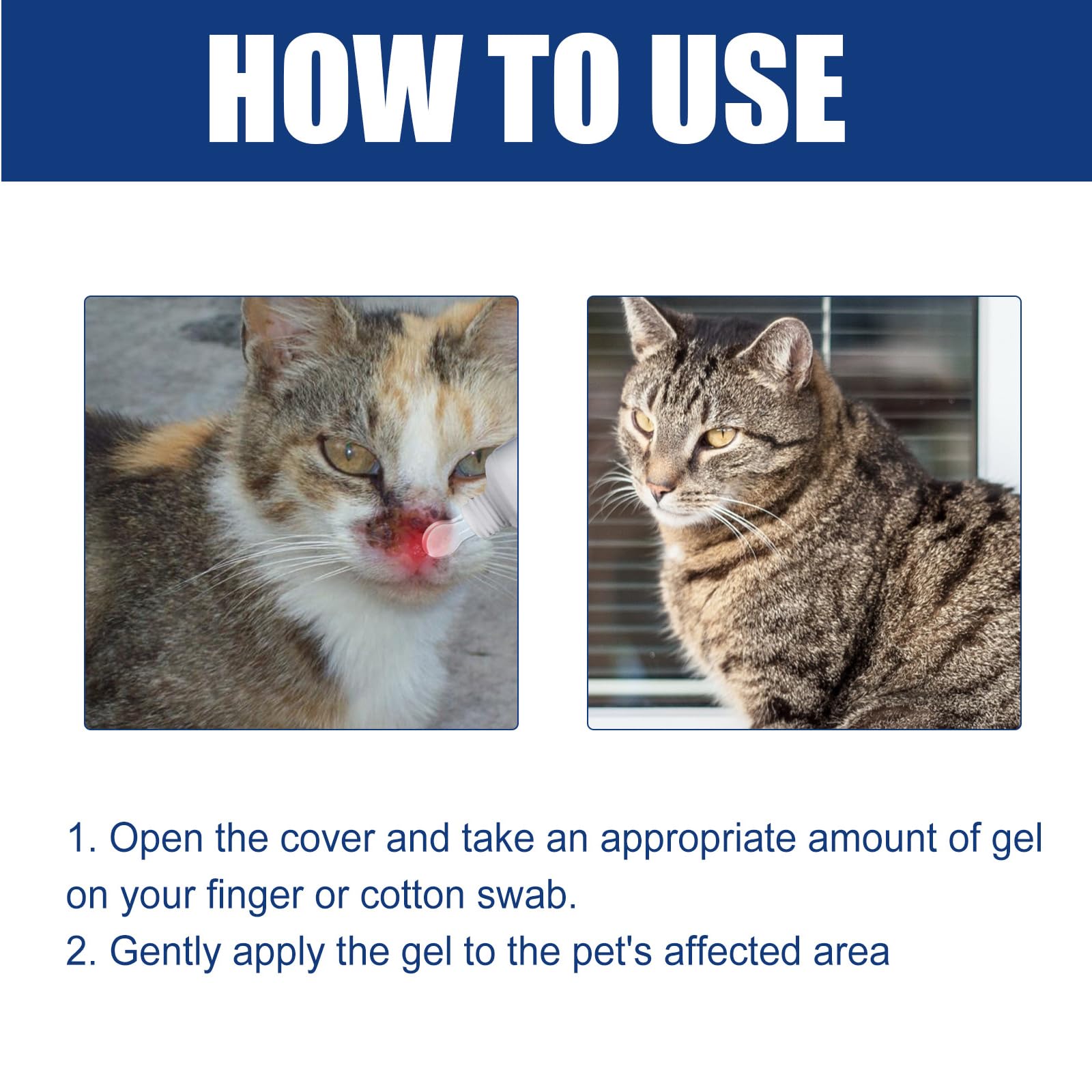 Gel Apaisant pour Les Plaies pour Chats et Chiens,Gel de Nettoyage pour Animaux de Compagnie,Gel Soin des Plaies pour Animaux,Gel de Cicatrisation pour Animaux de Compagnie