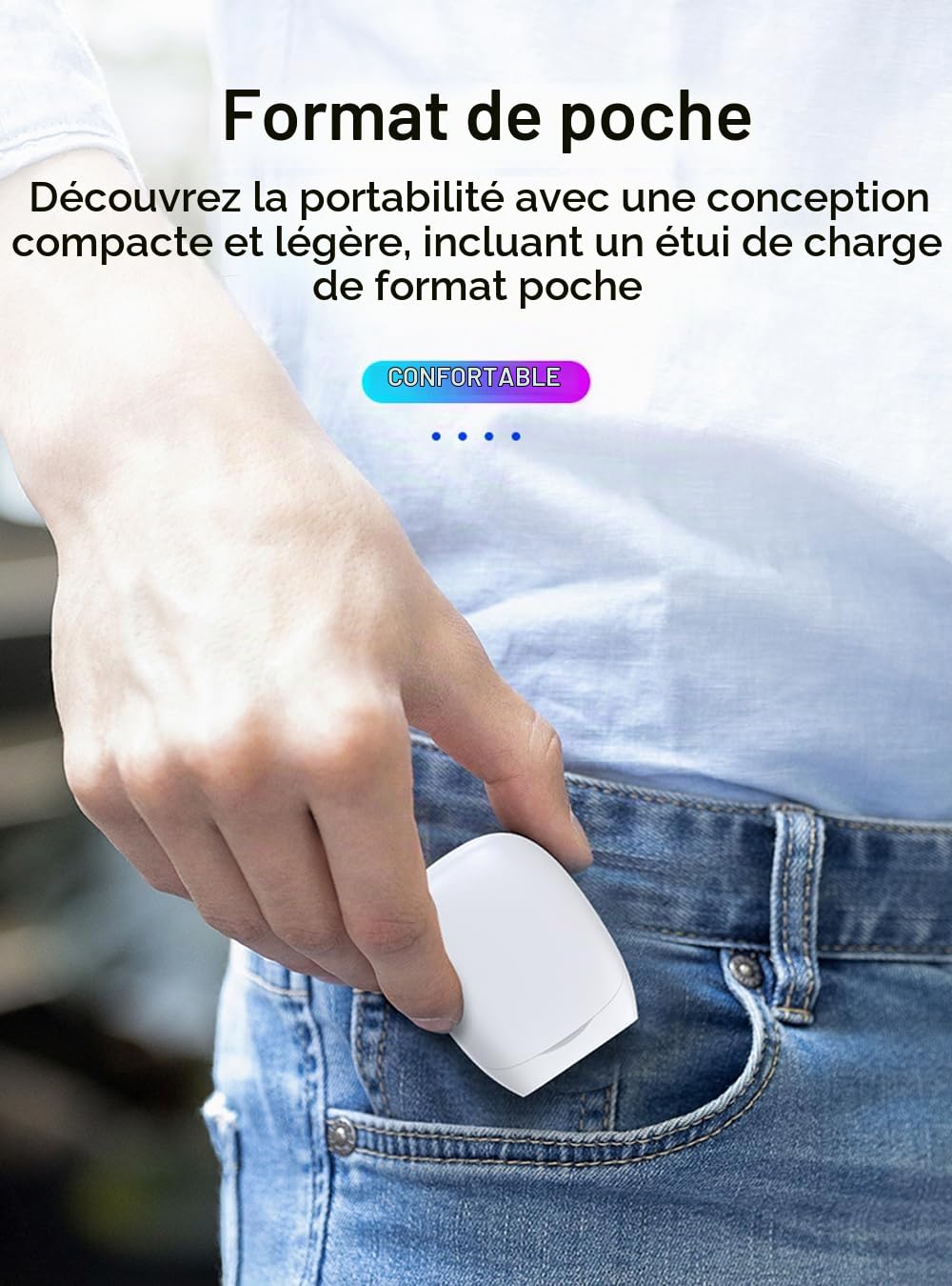eppfun Cutemeet380 Écouteurs Bluetooth 5.2 Gaming sans Fil pour VR Quest3 2 avec 2,4 GHz Dongle USB-C, 30 ms Faible Latence, Compatible avec PS5, PC, Switch