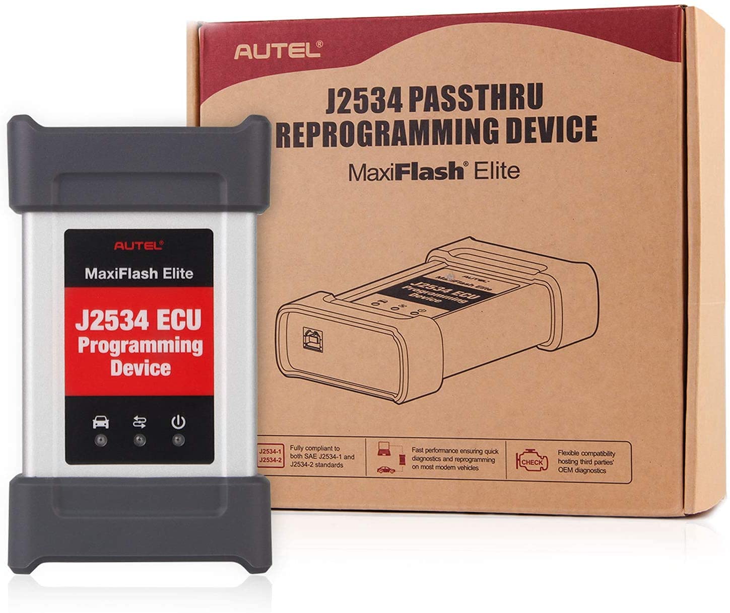 Autel MaxiFlash Elite VCI J2534 Pass-Thru ECU Programming Tool Original for Autel MK908, MS908, MS90