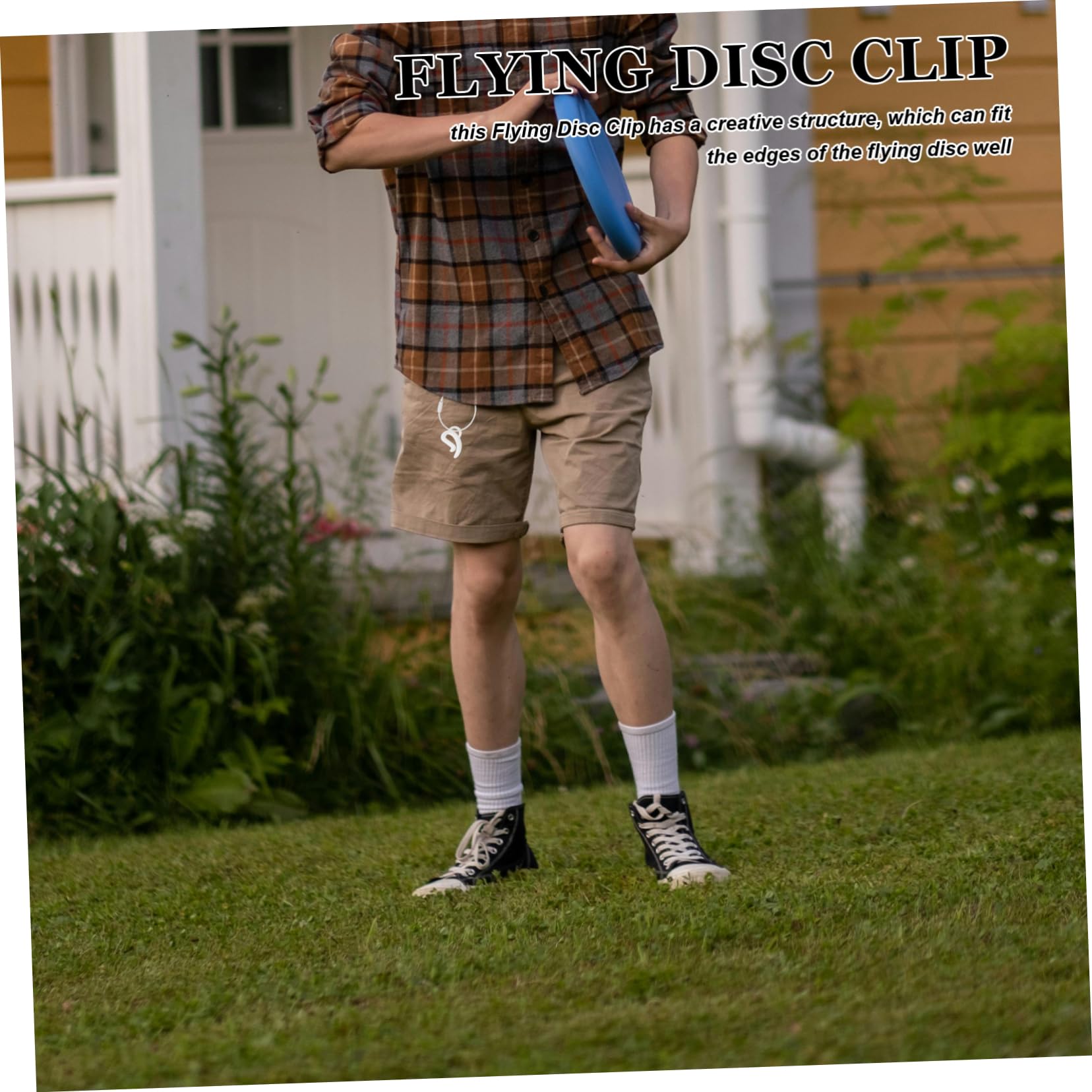 BESPORTBLE 2pcs Disc Clip Compact Flying Disc Clamp for Flying Organizer Plastic Carrier