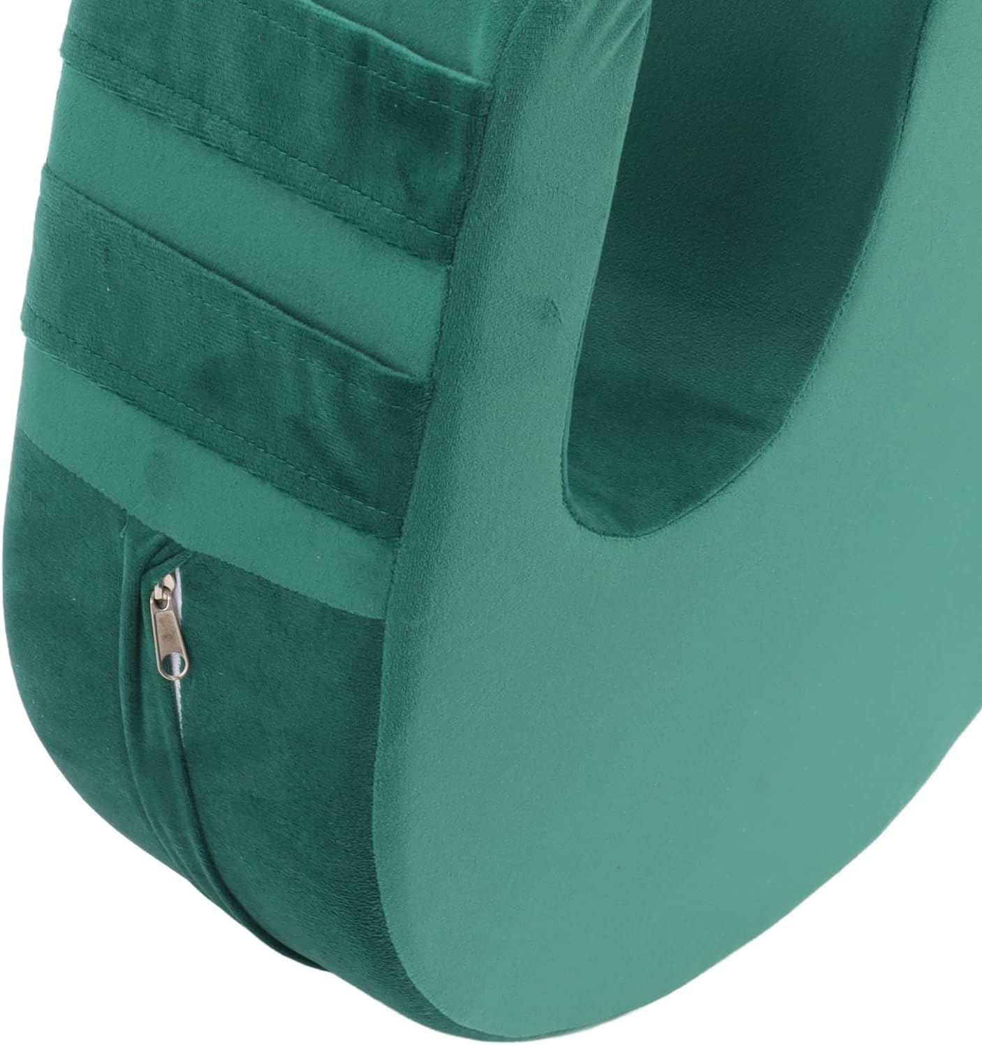 Horoper Patient Turning Device, Turnover Device for Bedridden Elderly Patients, 13cm U Shaped Turning Pillow with Detachable Strap(Green)