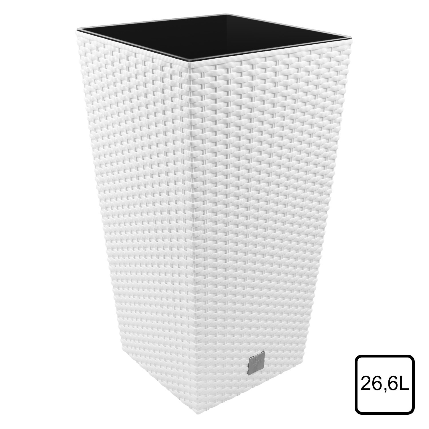 Blumenkübel 26,6 Liter In Rattan-Optik – Mit Einsatz, Wetterfest & Stylisch