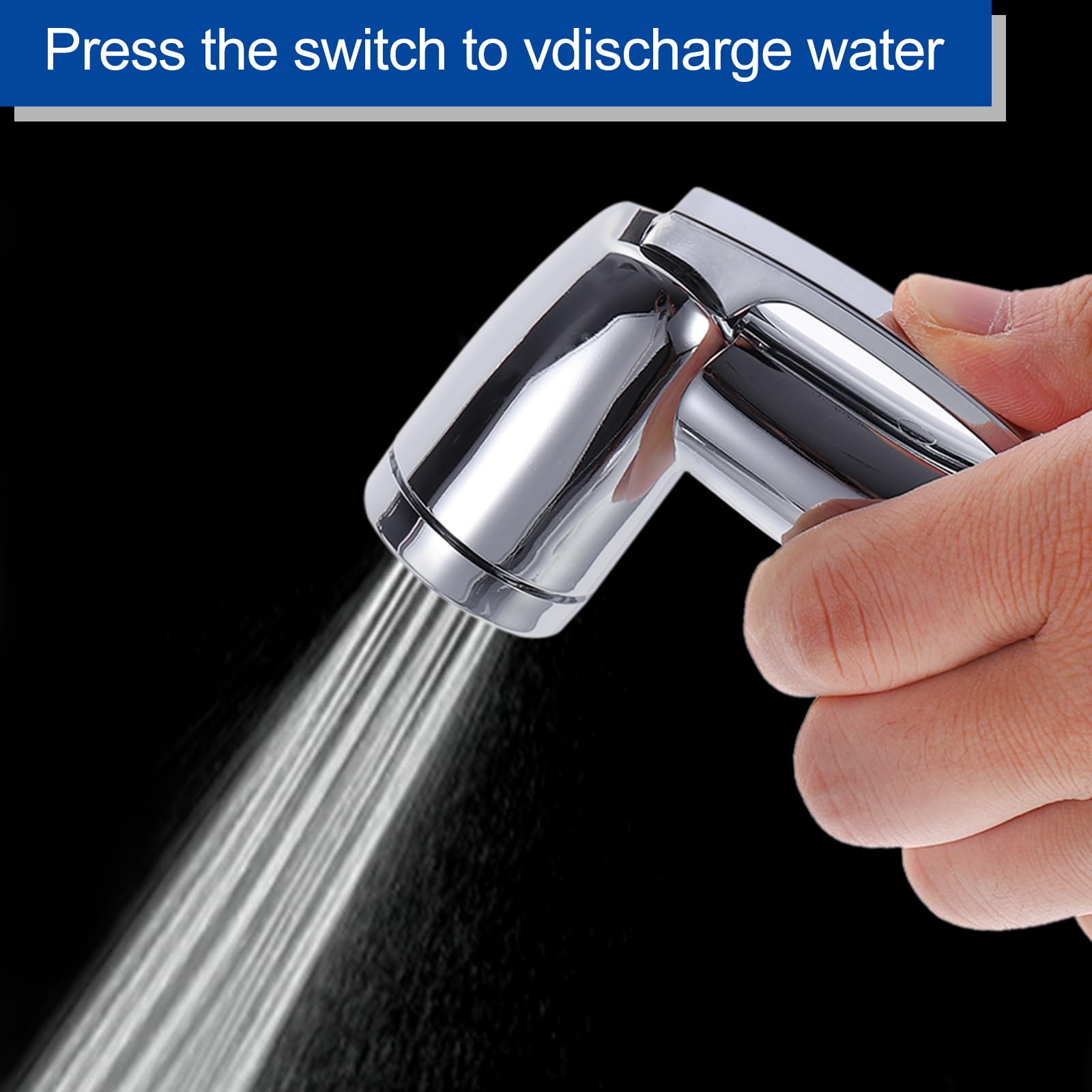 uxcell Bidet Sprayer Pressurized Handheld Bidet Sprayer for Toilet Jet Spray Bidet Attachment Bidet Toilet Sprayer Head for — view 4