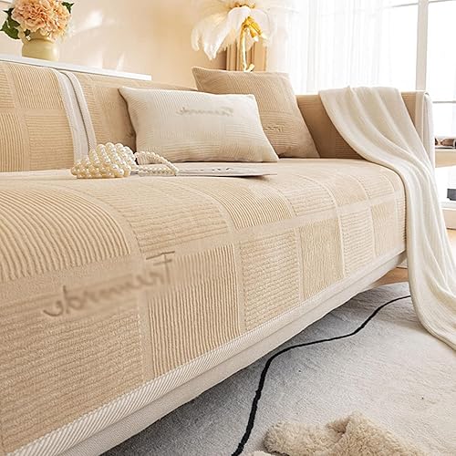 Funda para sofá de 3214 plazas, acolchada seccional, funda para sofá y respaldo, protector de muebles antideslizante para sofá, leche para perros,