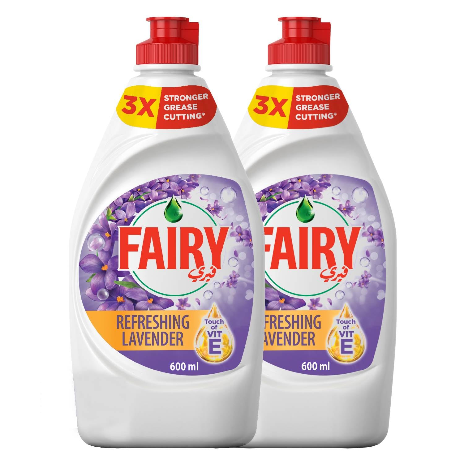 Fairy Lavendar Liquid Dishwashing Soap 600mlx2