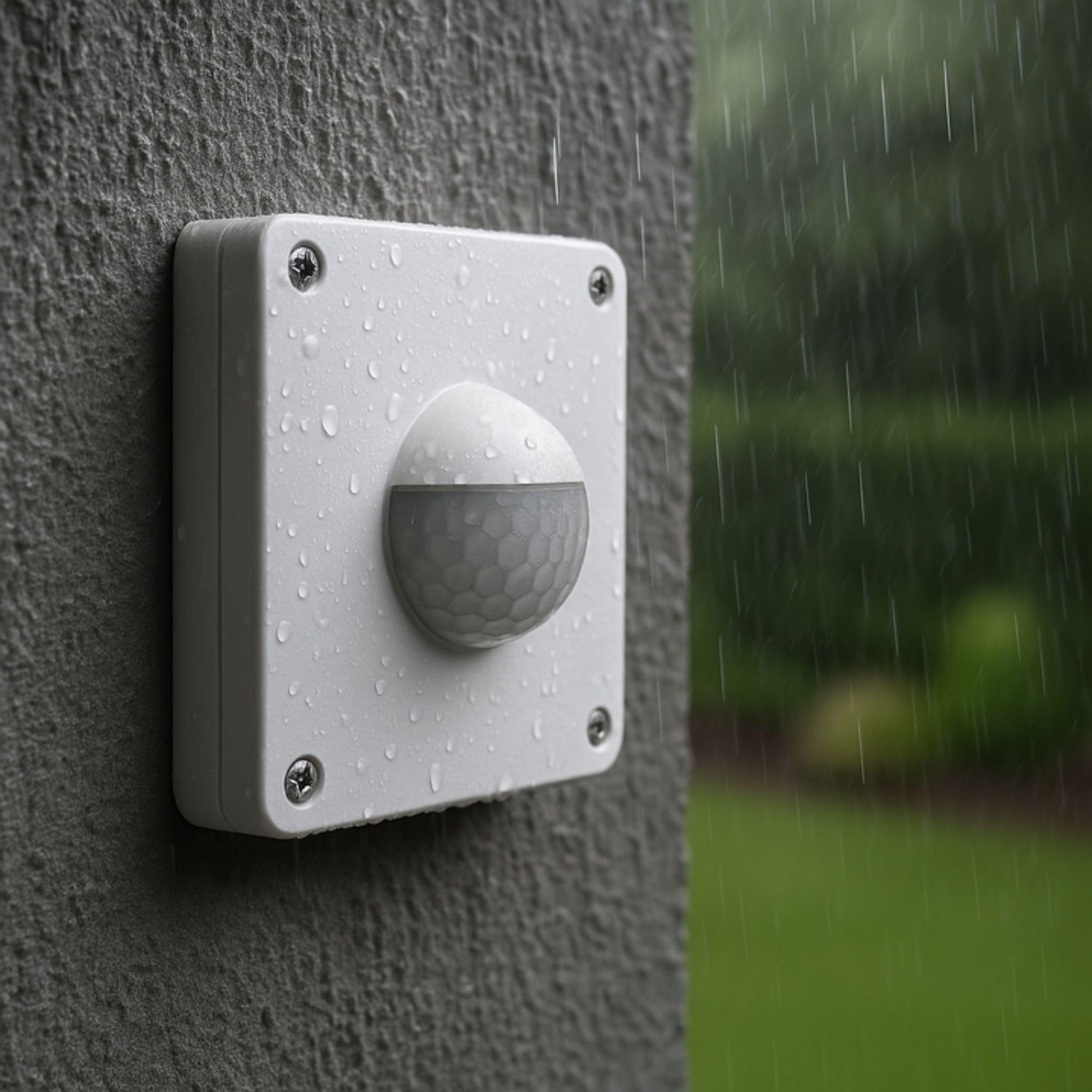 Interrupteur Detecteur de Mouvement 2 et 3 Fils Plage 190 Degrees Installation Mural Encastré 250 W Fonctionne avec LED 5W - 65W Resistance IP65