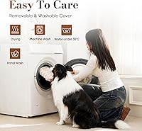 Vista 7 de Dog Beds for Large Sized Dog, Orthopedic Pet Bed with Waterproof Lining, Soft Short Plush Surface & Egg Crate Foam, Machine Washable Pet Bed with