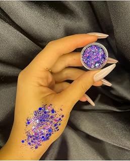 Parlak Glitter Jel Far Simli Jel Far Mor, mor21glşter