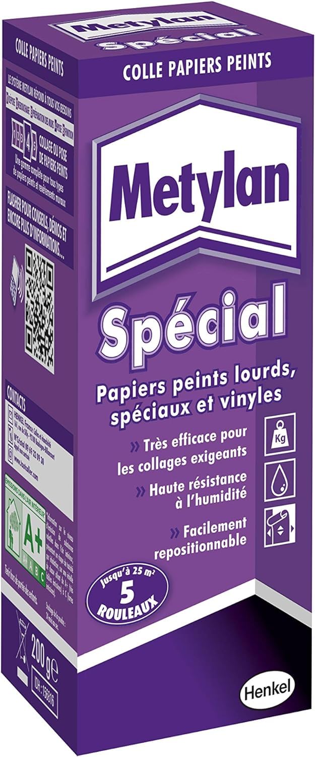 Metylan Colle Papiers Peints Renforcée 200g 25 m²