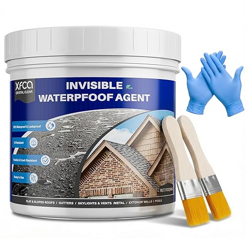 Miniatura 8 de Sellador impermeable transparente, revestimiento impermeable transparente de 281 onzas, agente invisible a prueba de agua líquido para techos