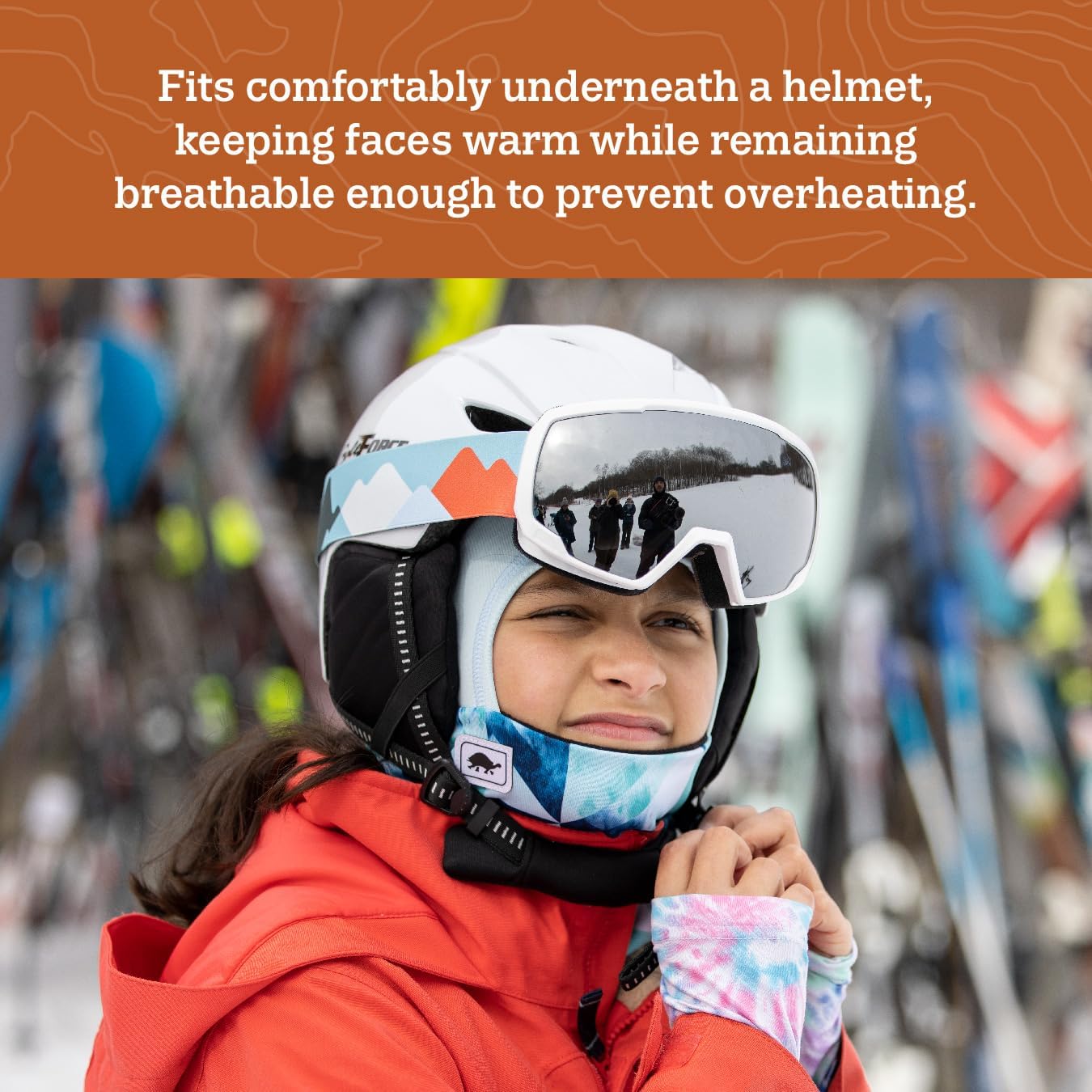 Turtle Fur Youth Shellaclava Comfort Shell UV Fleece Lined Neck Warmer Helmet Liner Winter Balaclava Hood, Ages 7-12 - Image 3