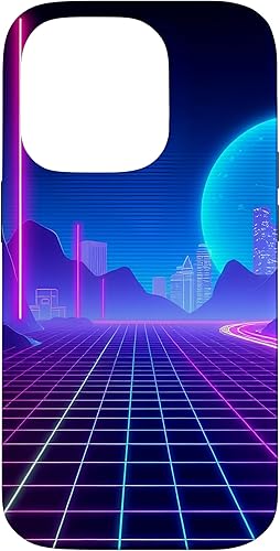 Miniatura 17 de Funda de arte para iPhone 16 Pro Vaporwave Synthwave Retrowave de los años 80 y 90