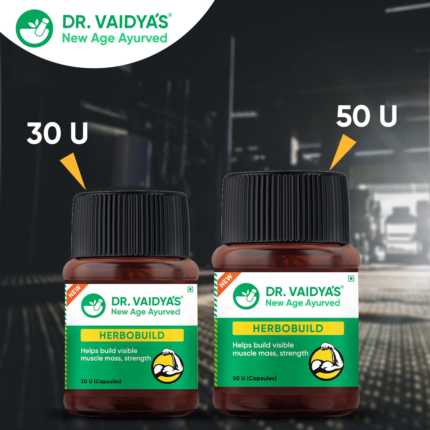 Buy Dr.Vaidya's Herbobuild Pack of 1 30 capsules Ayurvedic Muscle