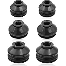 6PCS Rubber Tie Rod End Boots, Ball Joint Boots Dust Cover Set, Universal Steering Suspension Parts, Car Accessories Replacement for Most Cars SUVs Trucks