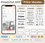 Phomemo D30 Label Printer, Bluetooth Wireless Mini Pocket Smartphone Label Maker Machine with Tape, Direct Thermal Printer Rechargeable Labeler Compatible with iPhone/Android, Rechargeable Labeler | Small Lael Printer No Ink Wireless, Household & Cla