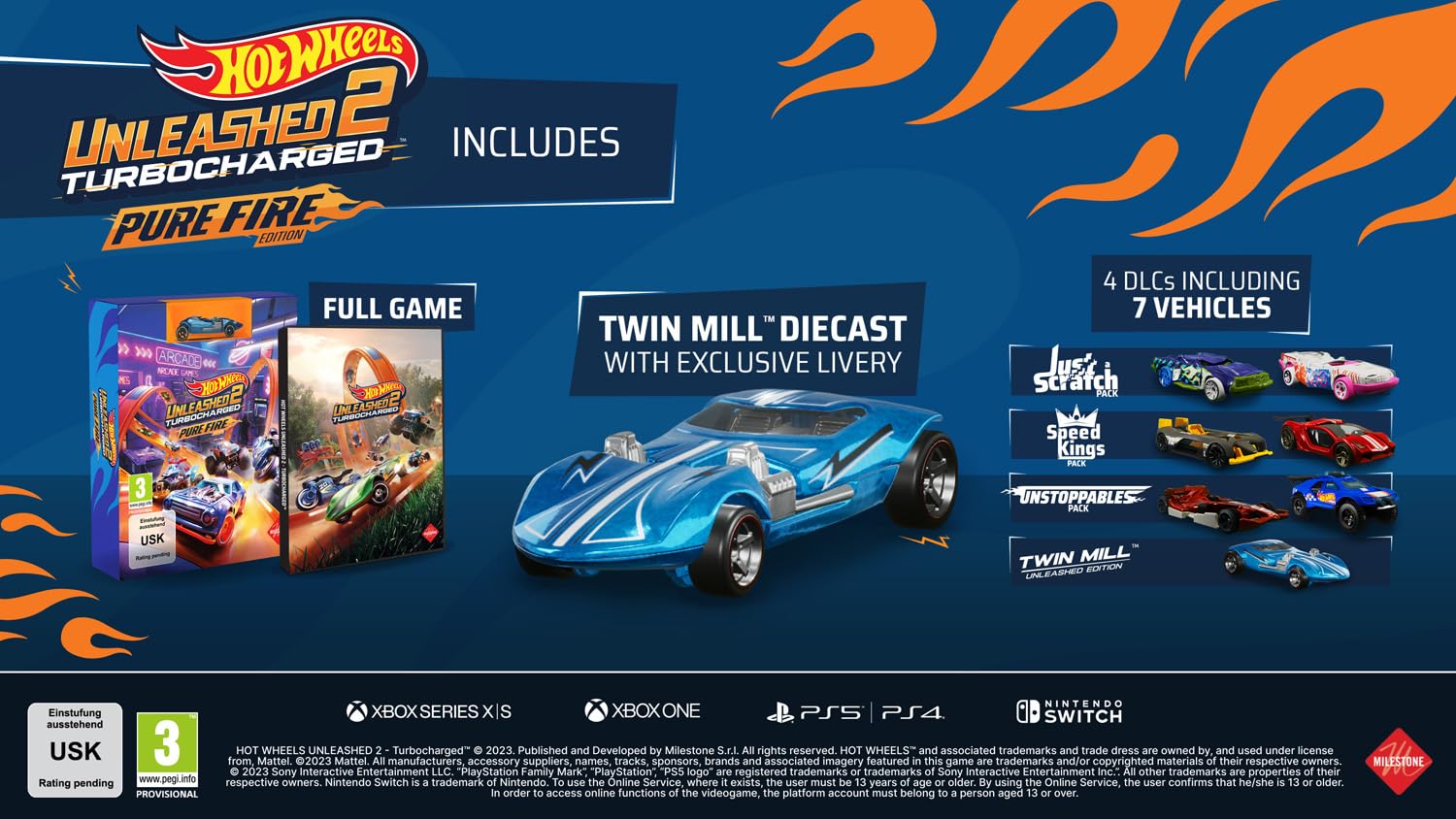 Milestone HOT WHEELS UNLEASHED 2 - Turbocharged Pure Fire Edition (PlayStation 5)