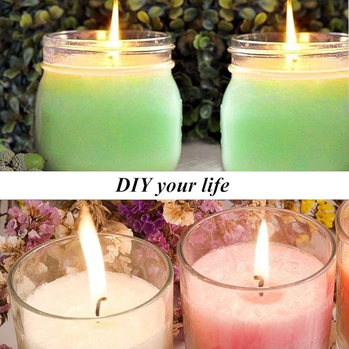 Pabilos para Velas Algodón 6 Pulgadas 100 Piezas con Soporte miniatura 6