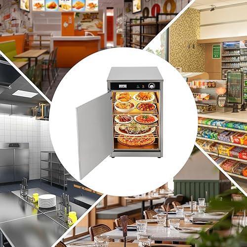 Miniatura 4 de Hot Box Food Warmer,5-Shelf Electric Commercial Warming Oven,600W Countertop Heated Holding Cabinet,Stainless Steel Food Warmer Cabinet for Storing