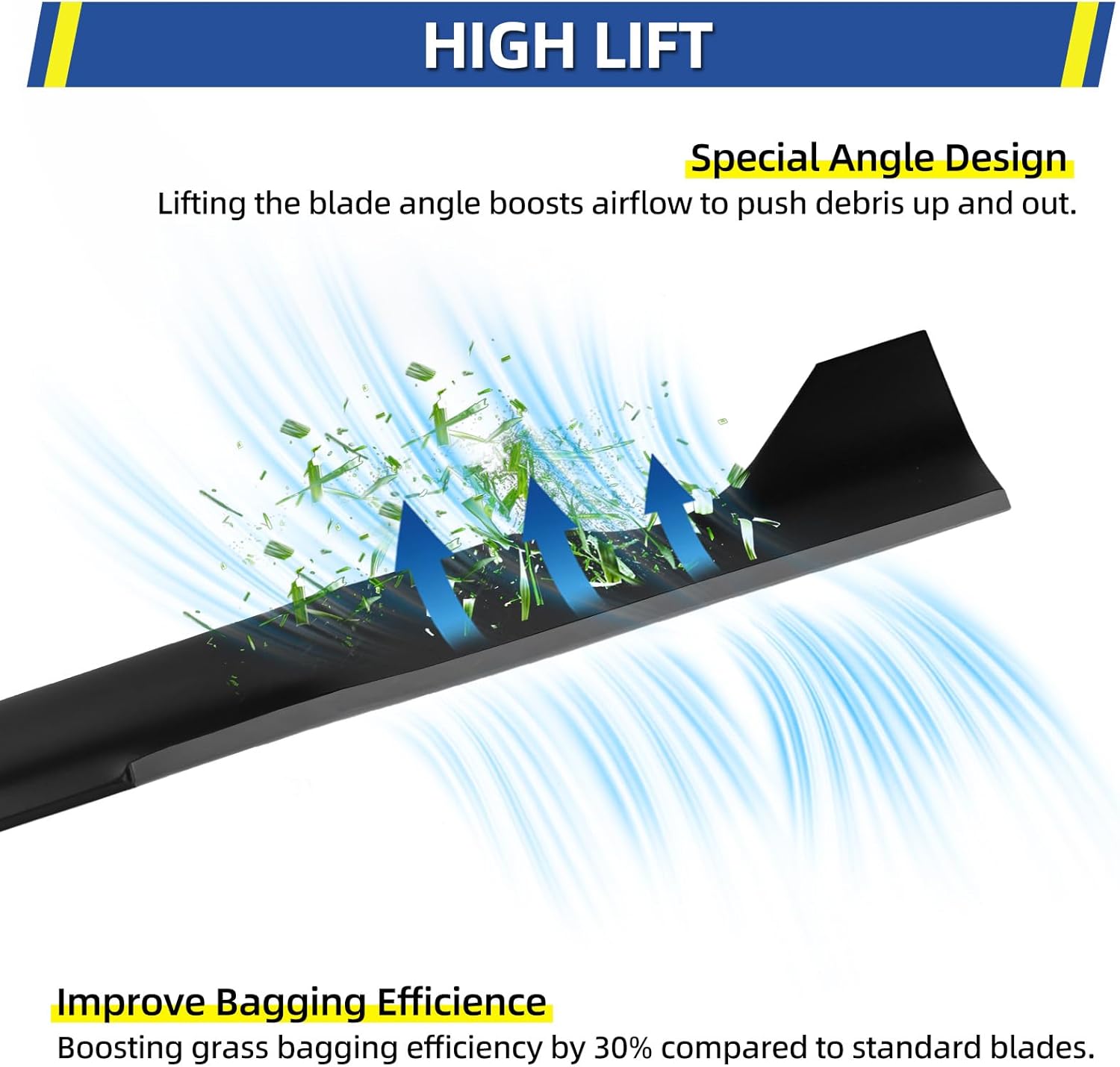 GICOOL 405380 Lawn Mower Blade, for 46" Husqvarna YTH22V46 Z246 YT46LS YTH20K46 YTH21K46 YTH22K46 RZ4623 Craftsman CMXGZAM110147 594892801 PP21011 Ariens 21546611, 5-Star Mounting Pattern, 2 Pack