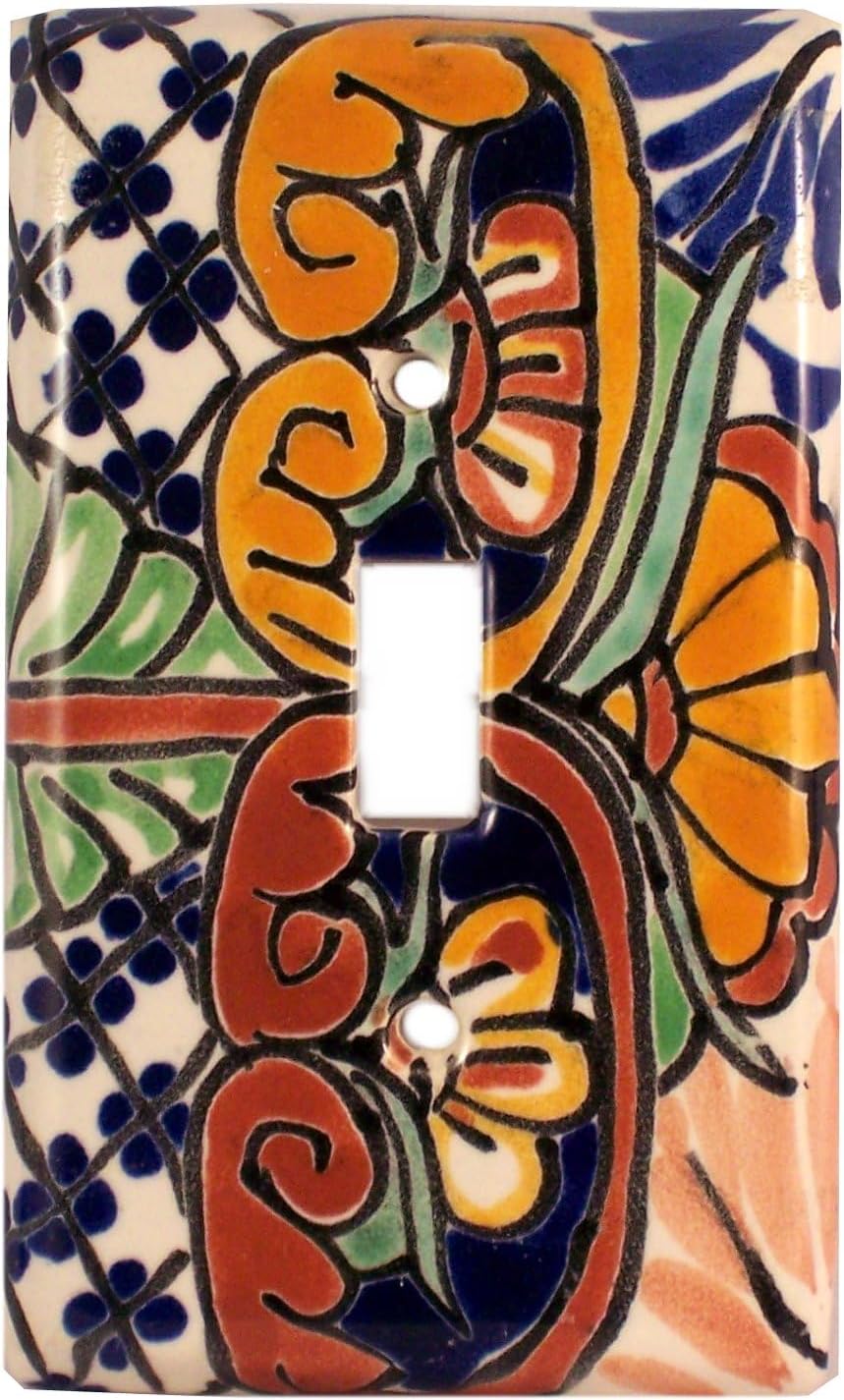 Single Toggle Mantel Talavera Switch Plate