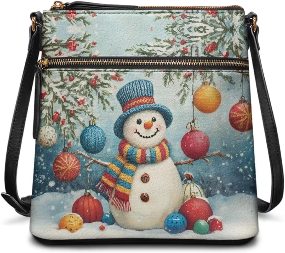 Crossbody Purses for Women Small Leather Shoulder Bag with Zipper Pocket Lightweight Idea for Everyday Carry