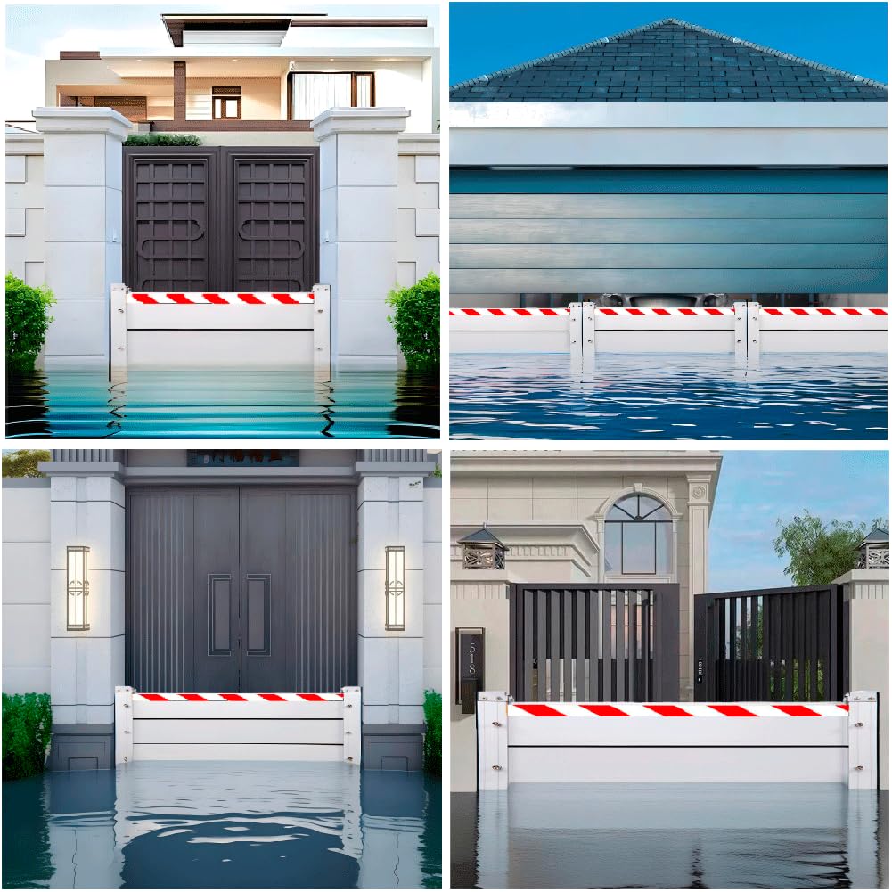 Porte De Barrière De Protection Contre Les Inondations L 90CM x H 80CM, Barrières Anti-inondation Réutilisables Et Amovibles, Joint De Barriere Porte Anti Inondation Mur Anti-inondation