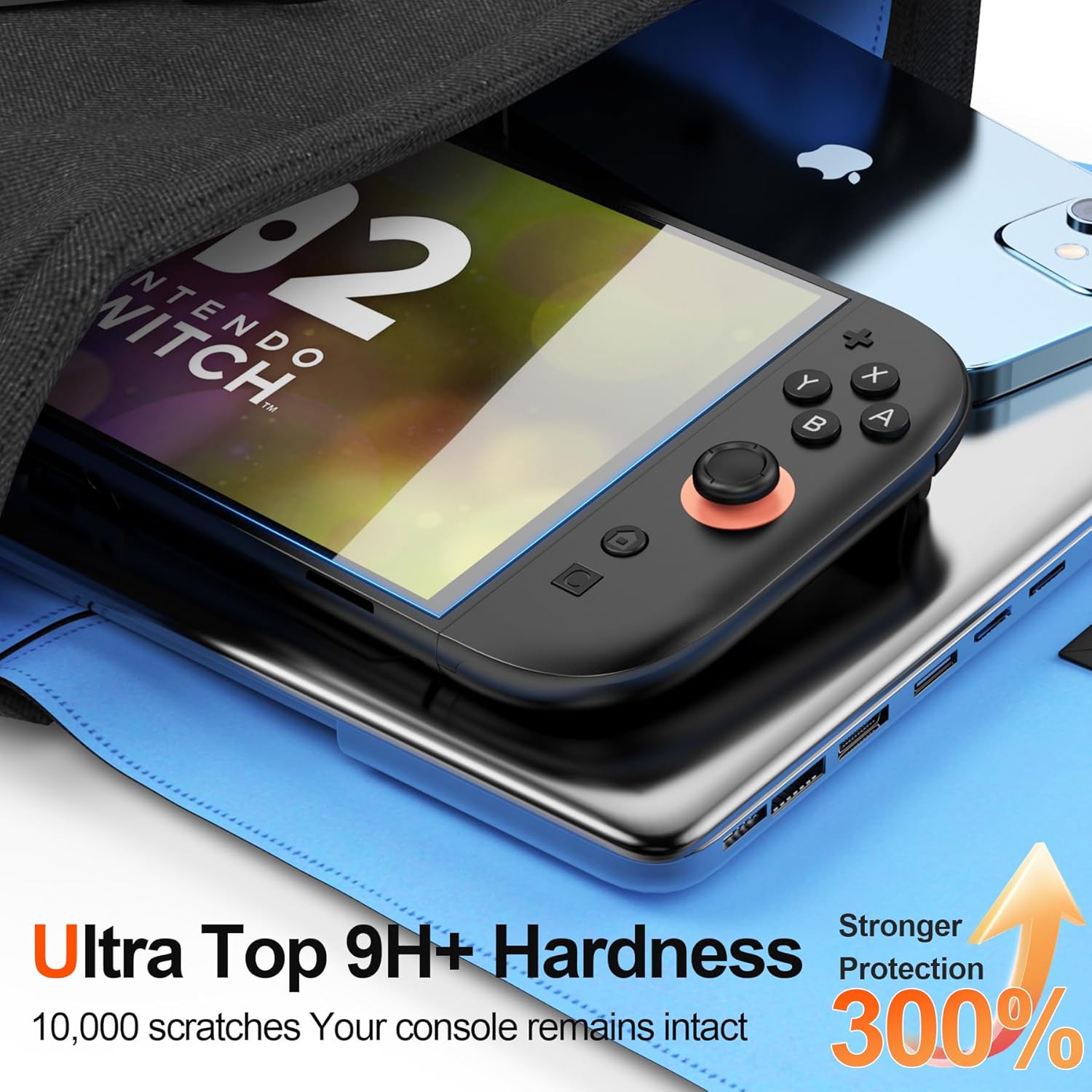 Eastcoo 2-Pack Tempered Glass Screen Protector for Nintendo Switch 2 [7.9''] 2025, Easy to Install Ultra HD Glass Protector 9H Hardness Scratch Resistant Accessories for Switch2 - Image 3