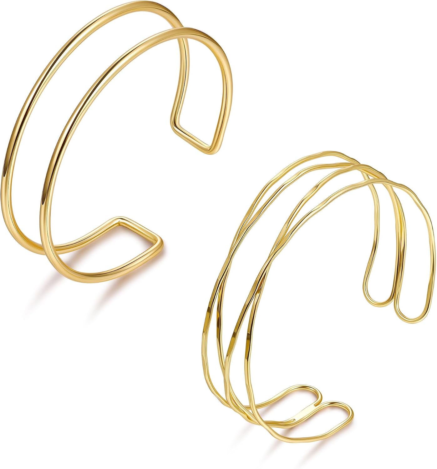 “Gold Arm Cuff Set for Women – Adjustable Bracelet”