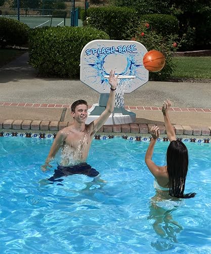 Miniatura 10 de Juego de baloncesto Poolmaster Splashback junto a la piscina Azul