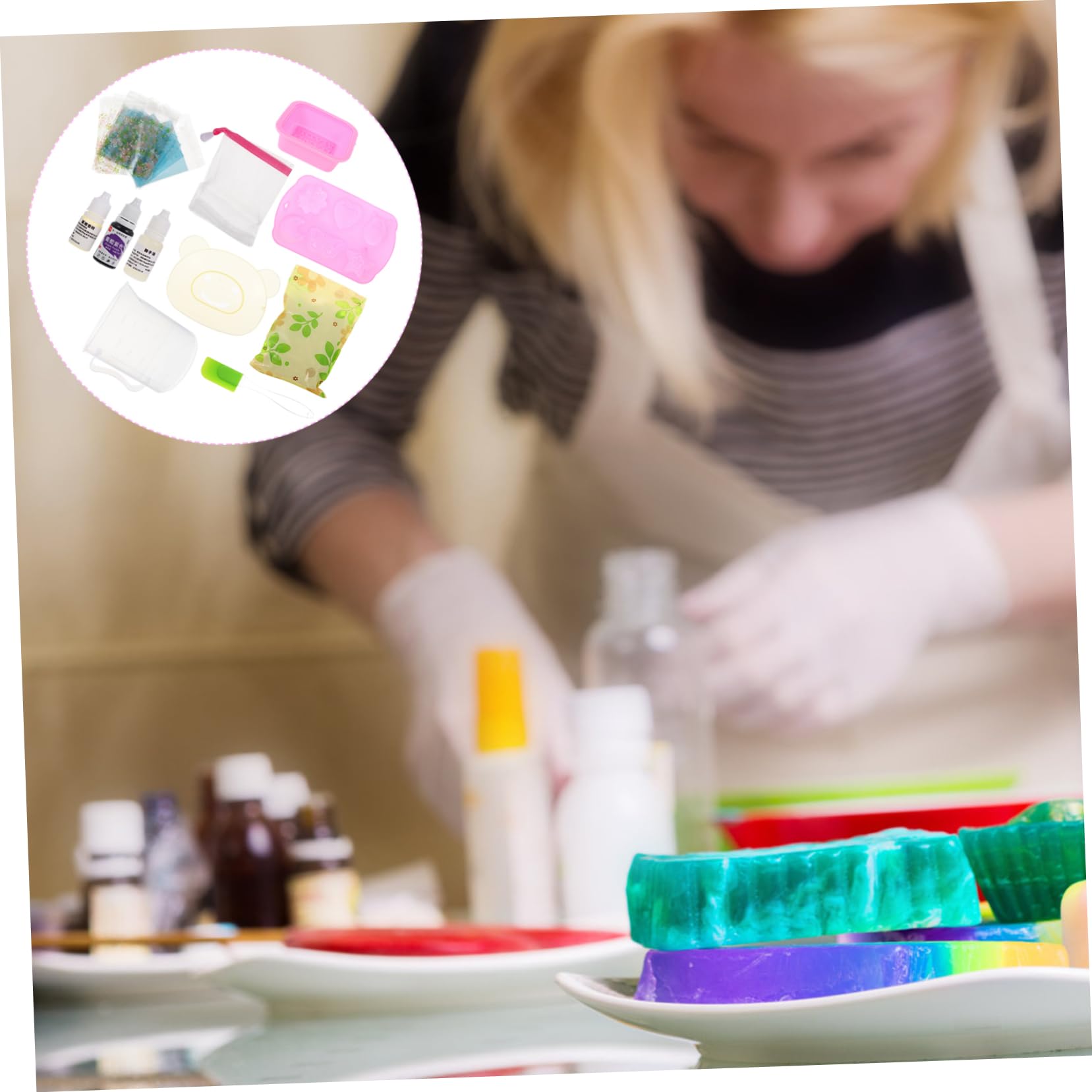 DOITOOL Kit para Hacer Jabón De Material Hecho Mano De Herramientas De DIY Adultos para Uso Doméstico
